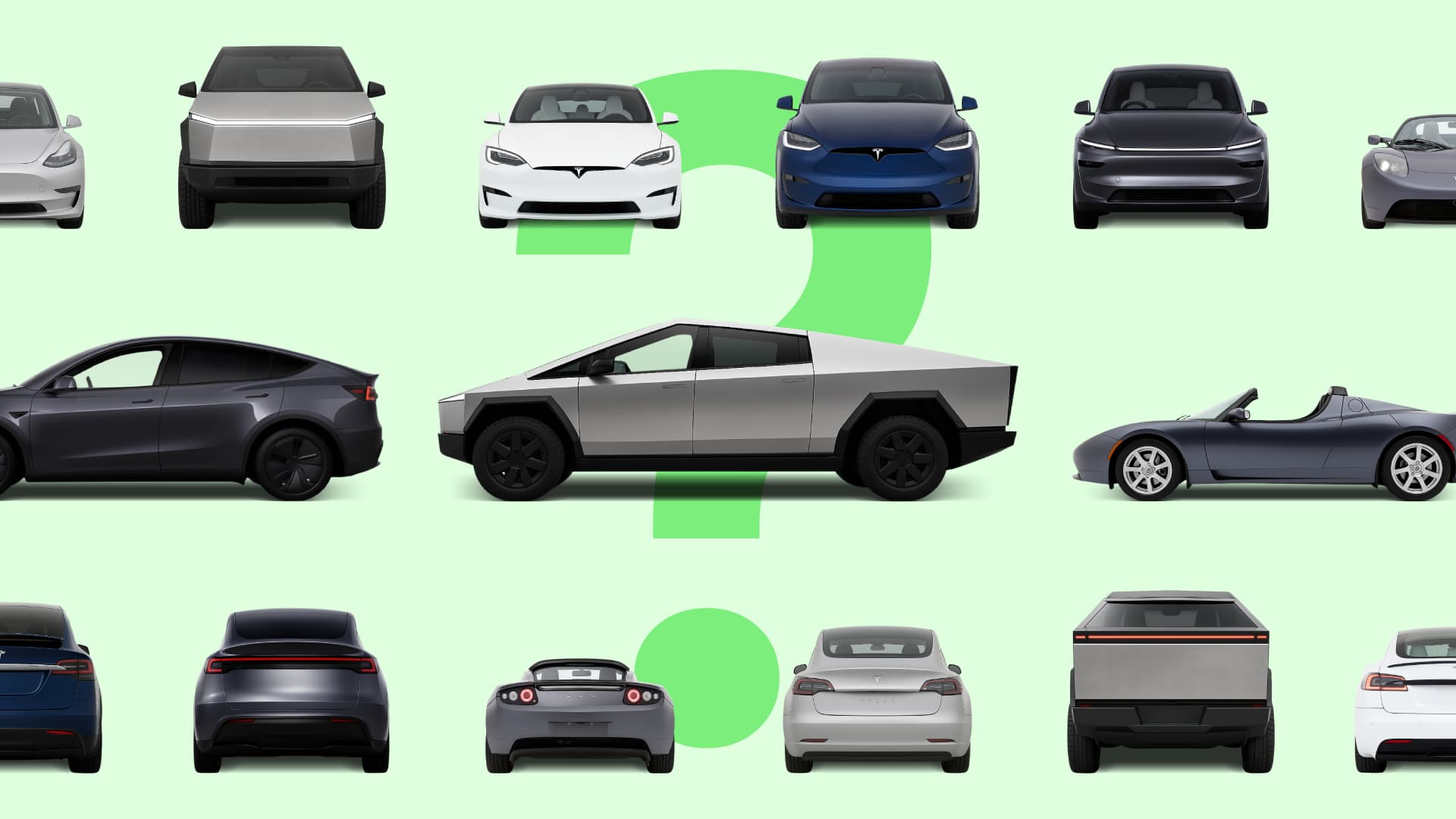 Tesla Size Guide 2025: Model 3 vs Model Y vs Model S vs Model X vs Cybertruck vs Roadster