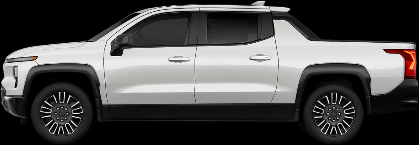 2024 Chevrolet Silverado EV side view comparison
