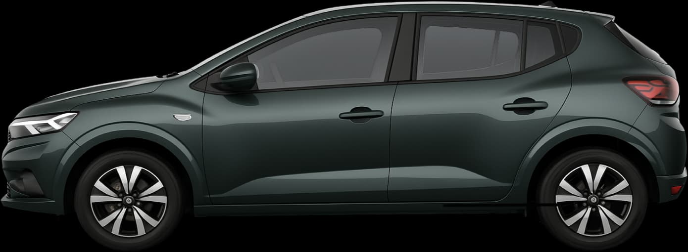 2020 Dacia Sandero side view comparison