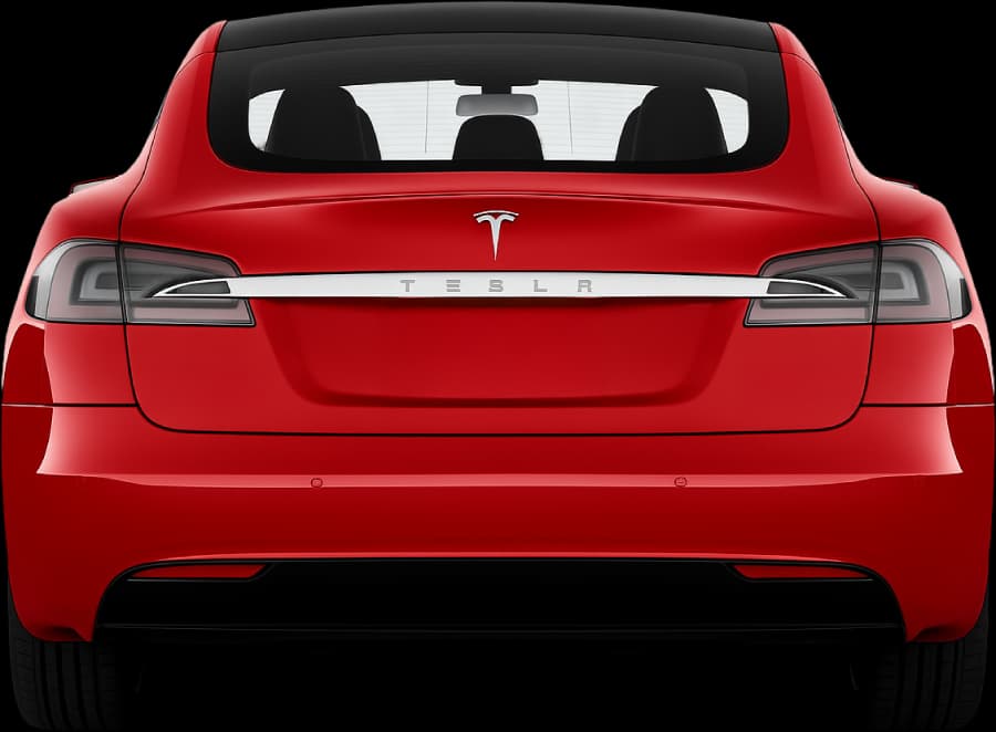 2016 Tesla Model S — Rear view