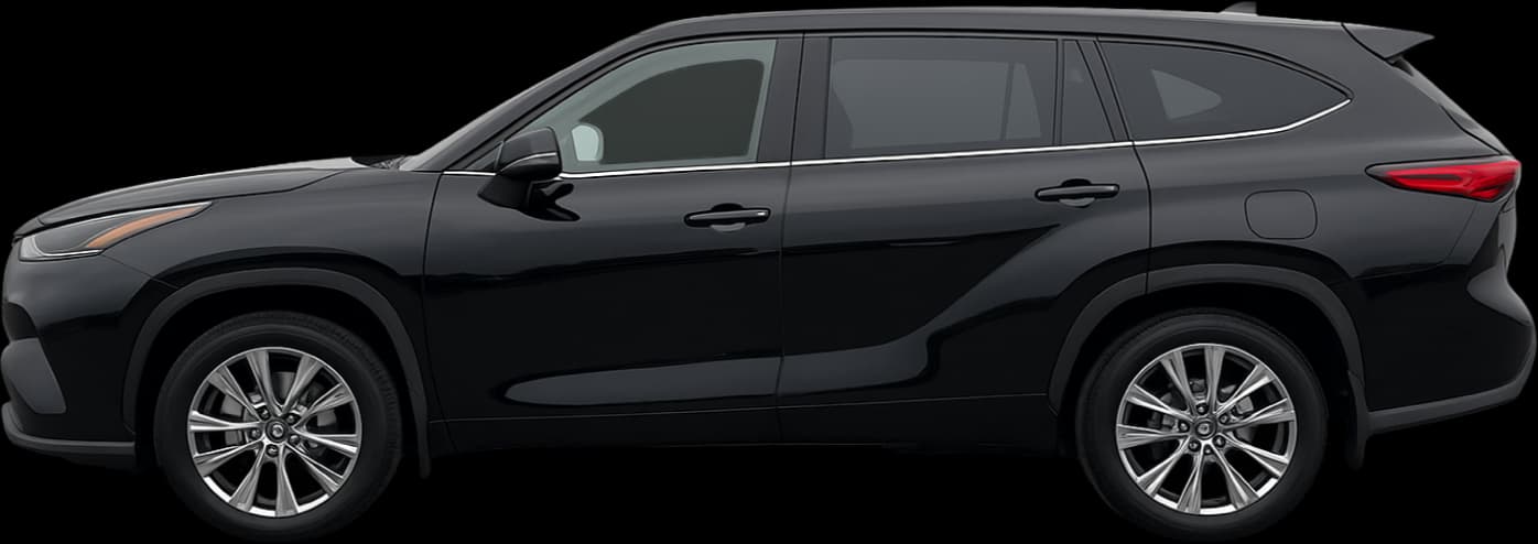 2020 Toyota Highlander side view comparison