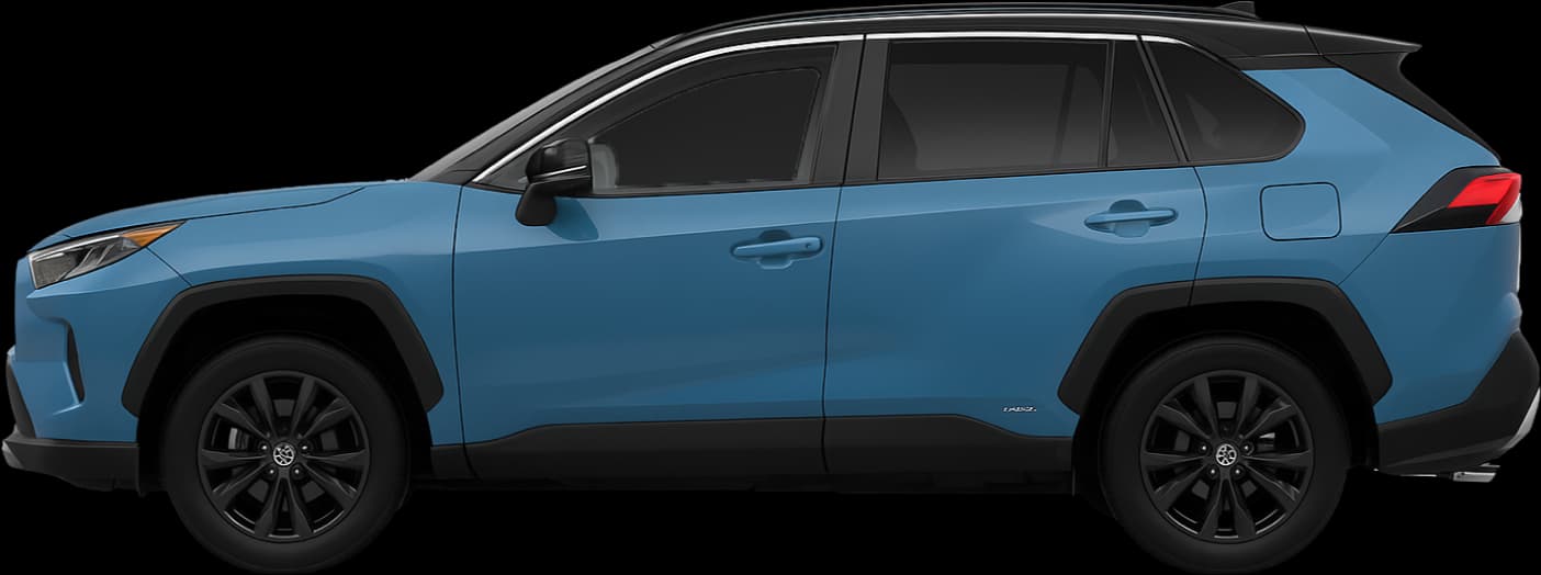 2021 Toyota RAV4 side view comparison