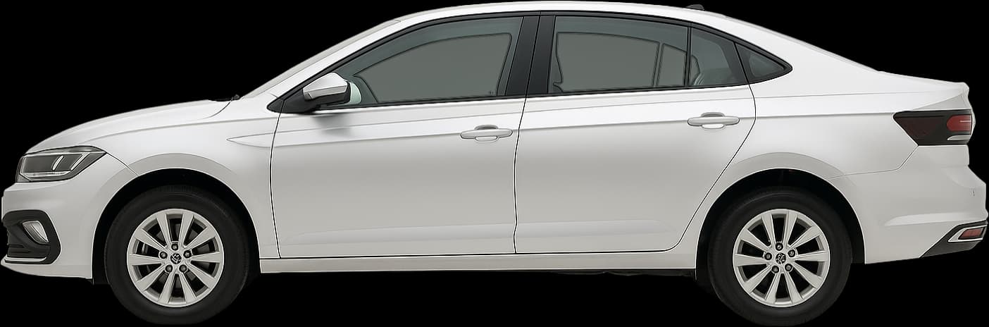 2022 Volkswagen Virtus side view comparison