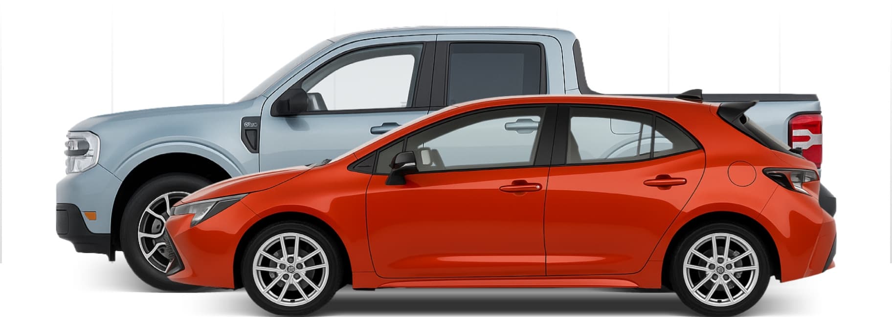 Illustration comparing different car sizes
